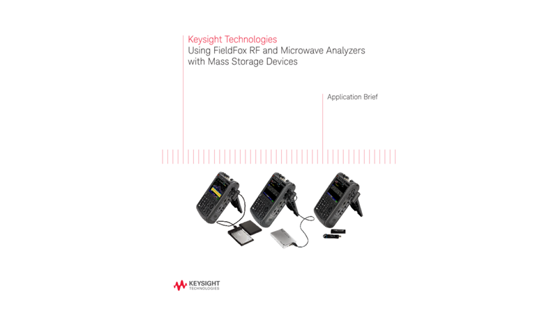 Using FieldFox Analyzers with Mass Storage Devices